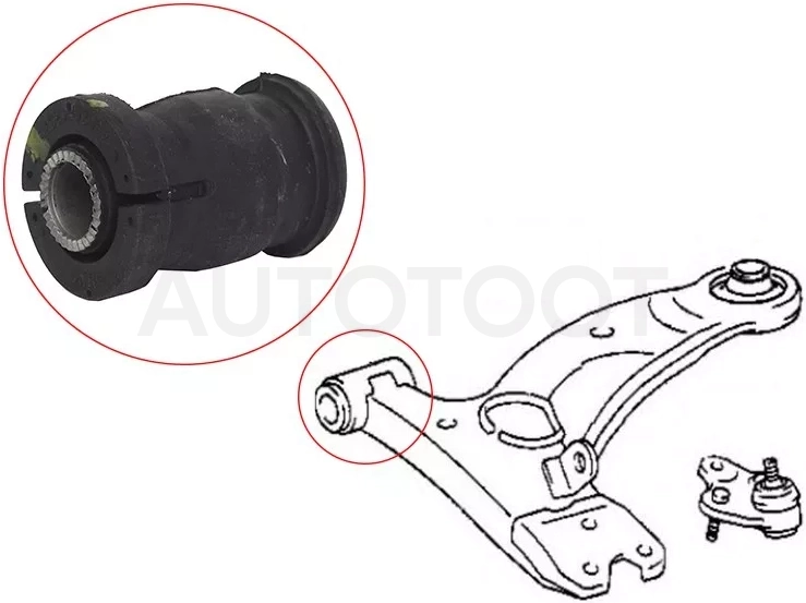 Сайлентблок рычага Chery Tiggo 4 17-19 / Tiggo T11 05-16 - Артикул ST4865442030 - Производитель Sat - Фото, Отзывы, Цены