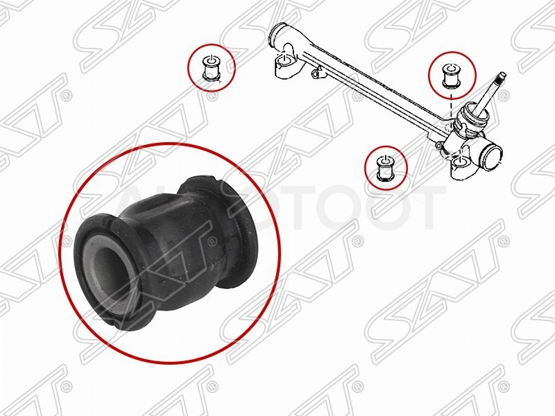 Сайлентблок рулевой рейки -STKD3132123B Sat для MAZDA 3 (AXELA), MAZDA 6 (ATENZA), MAZDA CX-5