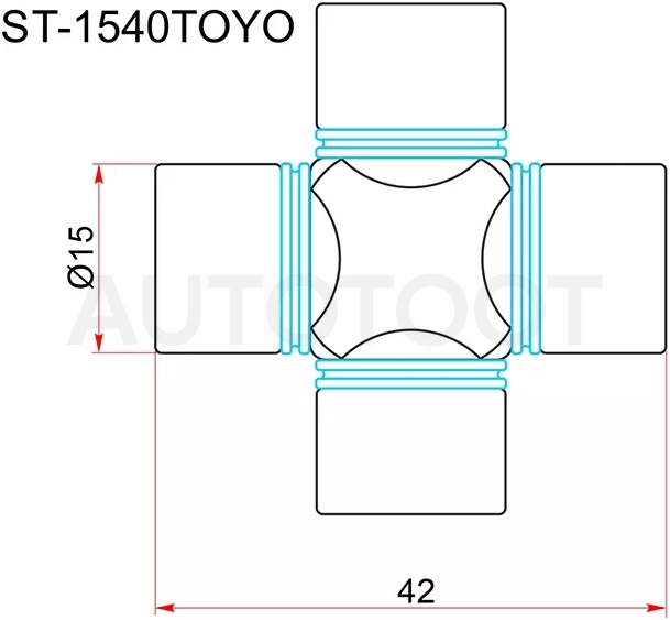 Крестовина рулевая - Артикул ST1540TOYO - Производитель Toyo - Фото, Отзывы, Цены