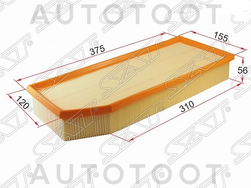 Фильтр воздушный M611/612 дизель -JDA0065 Just Drive для MERCEDES C-CLASS, MERCEDES ML-CLASS, MERCEDES E-CLASS, MERCEDES S-CLASS