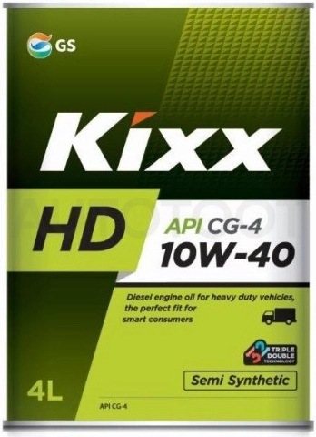 10W-40 KIXX HD Масло моторное полусинтетика 4л (DYNAMIC 10W-40) CG-4