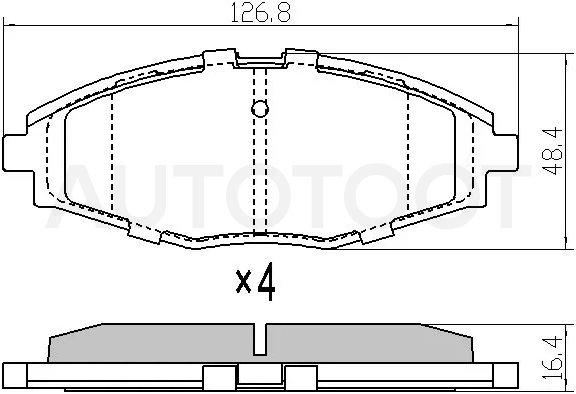 Колодки тормозные (Спереди) Chevrolet Lanos 05-09 / Matiz 05-10 / Spark 05-10 / Daewoo Lanos 97-08 / Matiz 97-15 / Nexia 94-16 / ЗАЗ Ланос 08-16