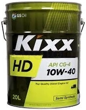 10W-40 KIXX HD Масло моторное полусинтетика 20л (DYNAMIC 10W-40) CG-4
