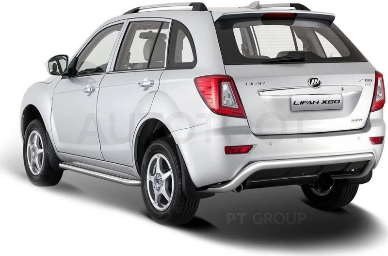 LIFAN X60 2012-2016 Защита заднего бампера Ø51мм (НПС) - Артикул 14010301 - Производитель PT Group - Фото, Отзывы, Цены