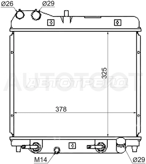 Радиатор Honda Fit 01-07 / Jazz 02-09 - Артикул HD00013 - Производитель Sat - Фото, Отзывы, Цены