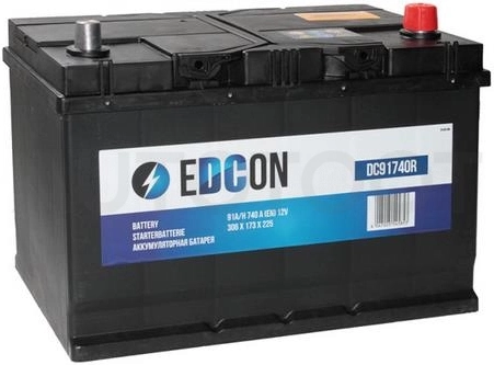 Аккумулятор EDCON 91Ah 740A обратная полярность(-+)