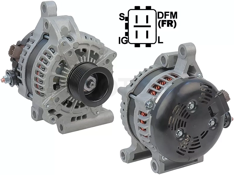 Генератор TOYOTA LAND CRUISER J200/LEXUS LX 570 J201 4.6/5.7 08-15 1/3URFE 12V 180A