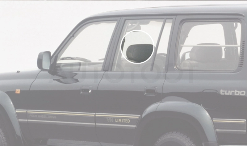 Стекло заднее левое опускное -  для TOYOTA LAND CRUISER