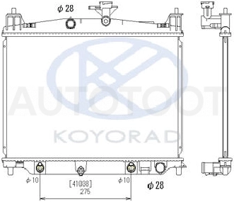 Радиатор охлаждения AT -  для MAZDA 2 (DEMIO)