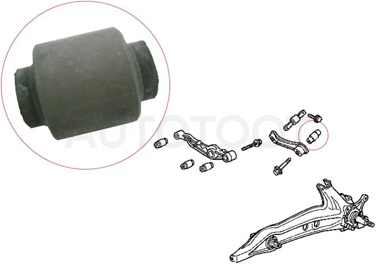 Сайлентблок Honda Civic 87-95 / Civic Ferio 91-95 / Domani 92-96 / Integra 89-00 (Сверху/ Зад)