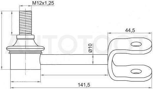 Стойка переднего стабилизатора левая 4WD -ST4881028030 Sat для TOYOTA LITE ACE NOAH