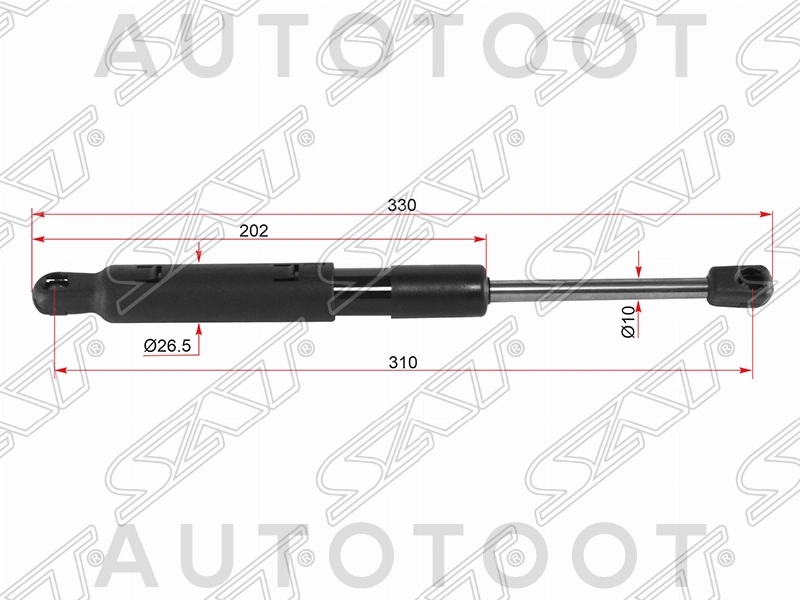 Амортизатор капота левый=правый -STA2218800329 Sat для MERCEDES S-CLASS