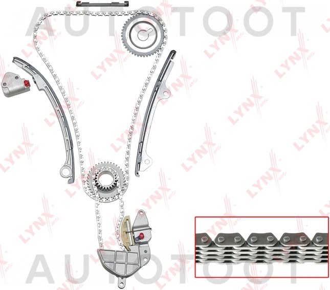 Ремкомплект цепи ГРМ 2, 0 QR20DE -TK0030 LYNXauto для NISSAN AVENIR, NISSAN PRIMERA, NISSAN TEANA, NISSAN X-TRAIL