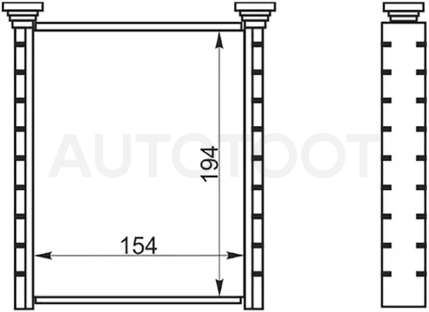 Радиатор отопителя салона Toyota Allion (T260) 07-21 / Avensis 08-18 - Артикул STTY293950 - Производитель Sat - Фото, Отзывы, Цены