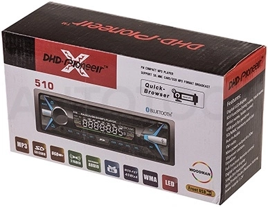 Pioneer Автомагнитола Pioneeir 510 с Bluetooth - Артикул PIONEER510 - Производитель Pioneer - Фото, Отзывы, Цены