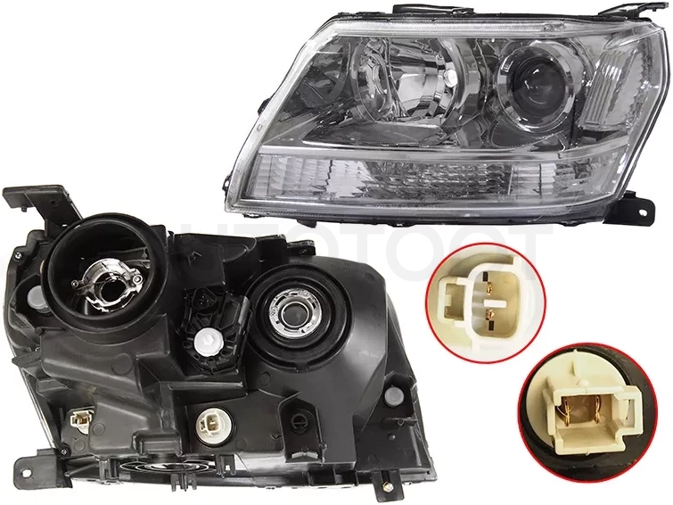 Фара Suzuki Escudo 05-17 / Grand Vitara 05-16 (Слева/ Галоген/ С электрокорректором/ 5D)