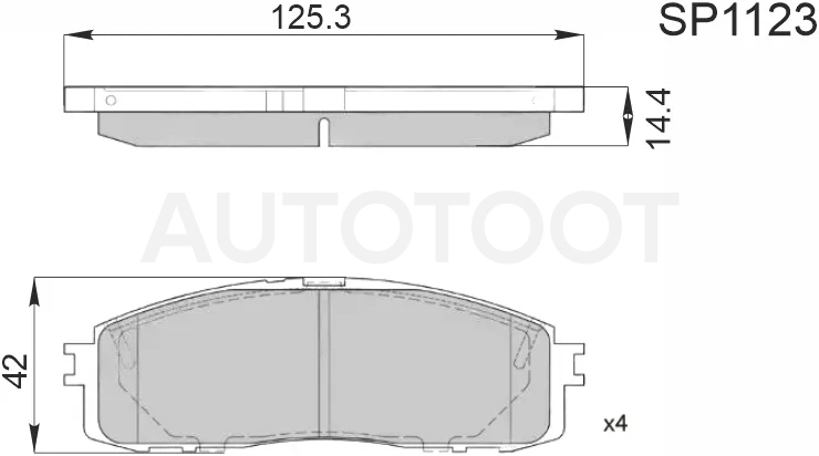 Колодки тормозные (Сзади) Toyota Crown 87-99 / Mark II (X80) 90-96 / Chaser (X80) 88-92 / Soarer 86-91