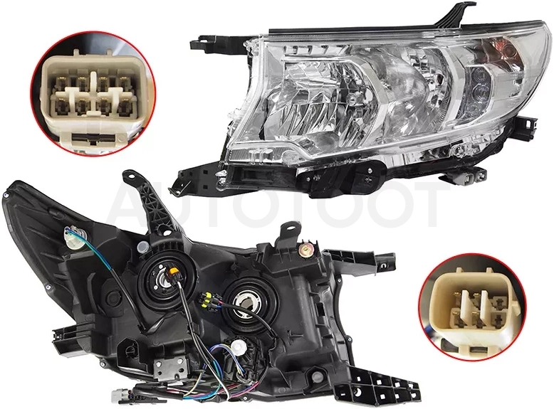 Фара Toyota Land Cruiser Prado (J150) 17-24 (Слева/ Галоген/ ДХО/ С электрокорректором)