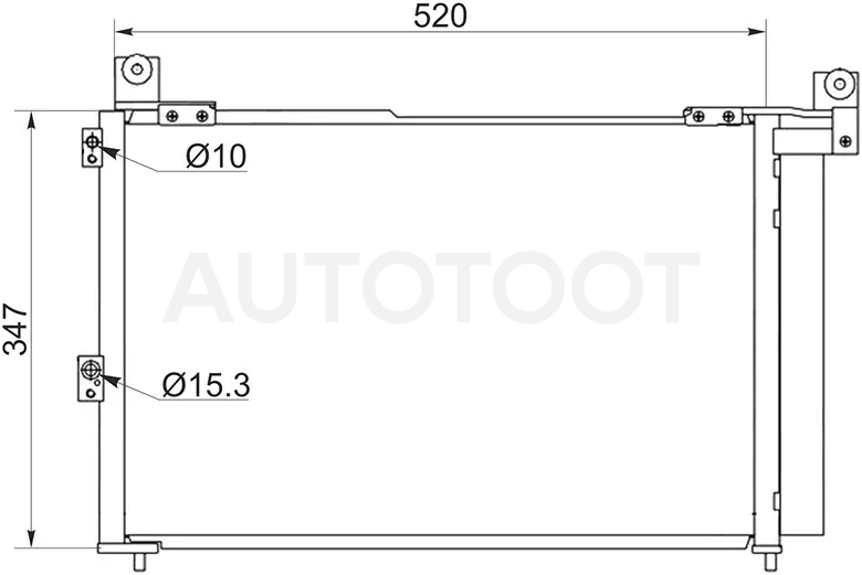 Радиатор кондиционера Ford Ranger USA 97-11 / Mazda BT-50 06-12