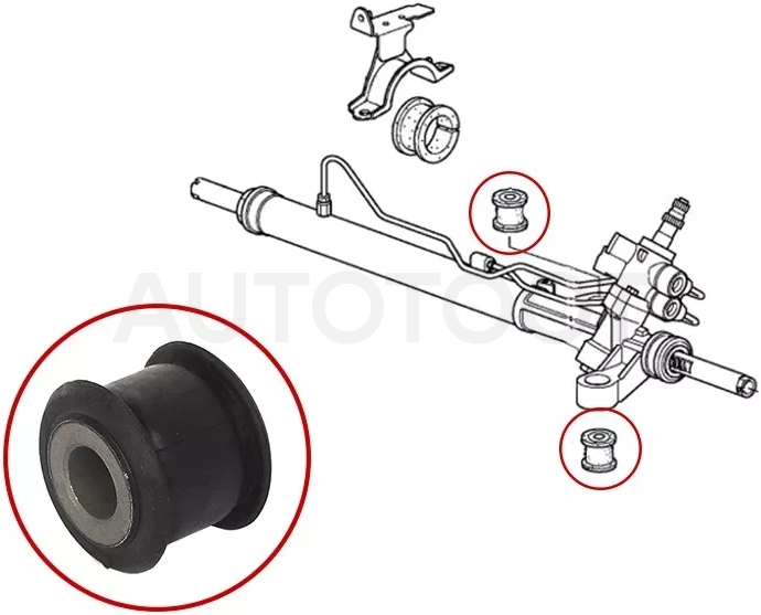 Сайлентблок рулевой рейки Honda Accord 08-13 / Crosstour 09-16