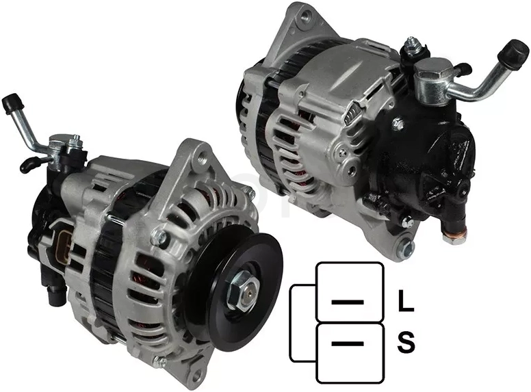 Генератор NISSAN ATLAS/CONDOR/MAZDA TITAN 24V 35A с насосом