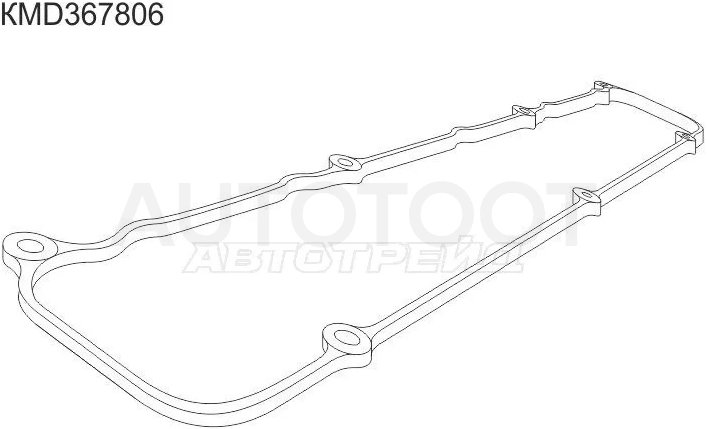 Прокладка клапанной крышки MMC 4G93/4G94 GDI, 00- =LH, CR5/6W, EA/EC7A, CS5A, CQ5A, H6#/7#, N61/71