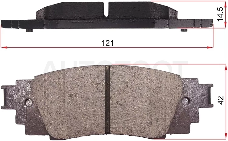 Колодки тормозные (Сзади) Lexus RX 15-22 / Toyota Camry Europe/Russia 14-22