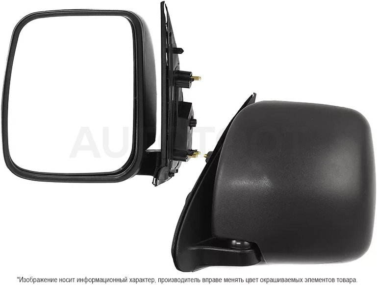 Зеркало Toyota Hiace 04-20 (Слева/ Механическое/ черное) - Артикул STTY74940A2 - Производитель Sat - Фото, Отзывы, Цены