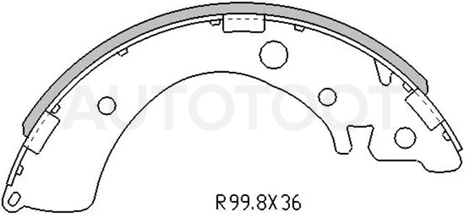 Колодки тормозные барабанные Honda Accord 85-94 / Civic 91-06