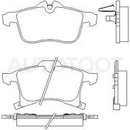 Колодки тормозные передние -ST1605998 Sat для OPEL CORSA, OPEL ASTRA, OPEL MERIVA, OPEL ZAFIRA