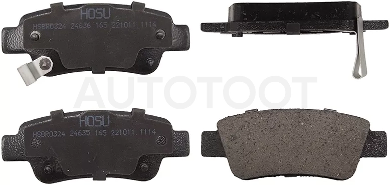 Колодки тормозные (Сзади) Honda CR-V 06-20 - Артикул HSBR0324 - Производитель Hosu - Фото, Отзывы, Цены