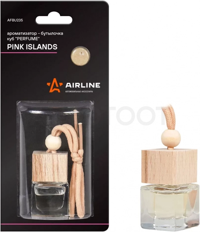 Ароматизатор-бутылочка куб "Perfume" PINK ISLANDS - Артикул AFBU235 - Производитель Airline - Фото, Отзывы, Цены
