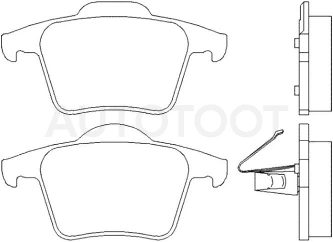Колодки тормозные (Спереди) Volvo S60 00-04 / XC90 02-19 / S80 98-03 / V70 00-04