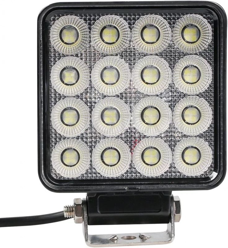 Фара светодиод. квадратная, 64LED, рассеянный свет, 64Вт, 108х108х50мм, 12/24В, PRO - Артикул ALED107 - Производитель Airline - Фото, Отзывы, Цены