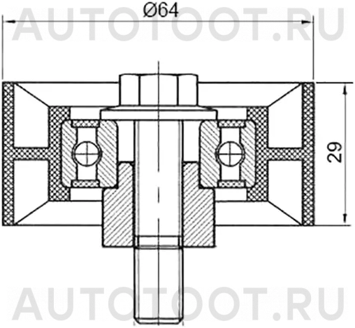 Ролик обводной ремня -ST96350526 Sat для CHEVROLET CRUZE