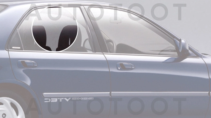 Стекло заднее правое опускное -  для HONDA CIVIC