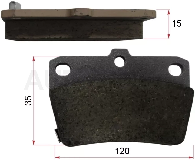 Колодки тормозные (Сзади) Toyota RAV4 (XA10,CA20) 94-05