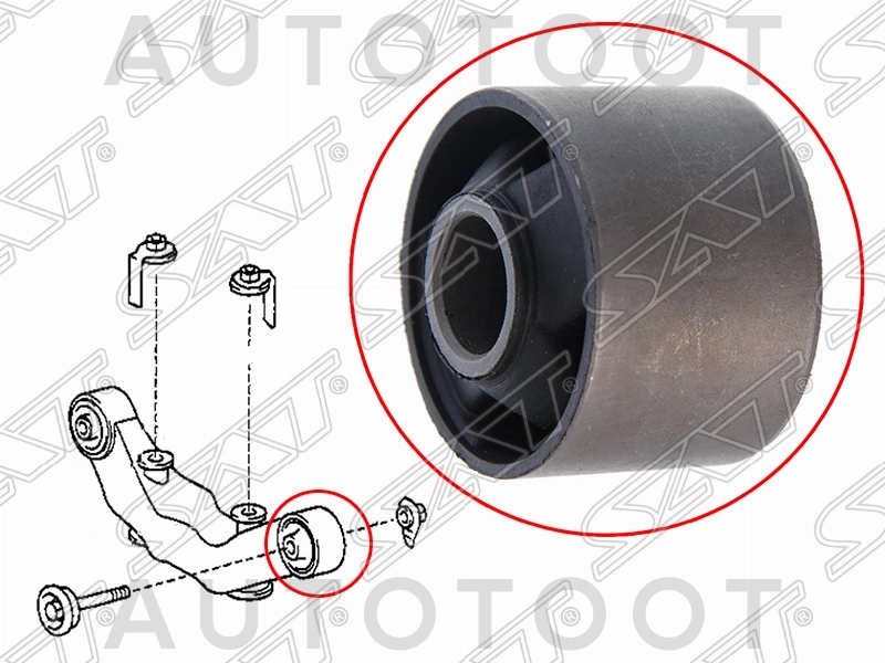 Сайлентблок опоры дифферинциала -ST5238048040B Sat для TOYOTA HARRIER
