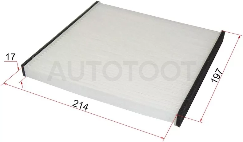 Фильтр салона TOYOTA VITZ/PLATZ 99-05/FUN CARGO 99-05/IST 02-07/COROLLA/FIELDER 00-06/RAV4 00-05