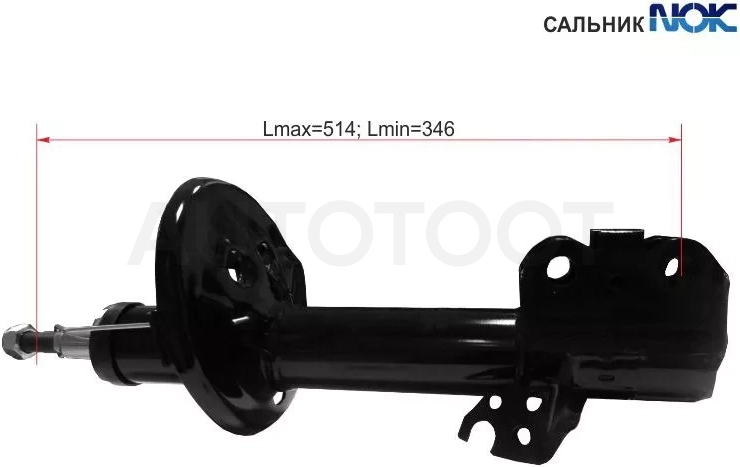 Стойка передняя Toyota Ipsum (SXM10) 96-01 / Gaia 98-04