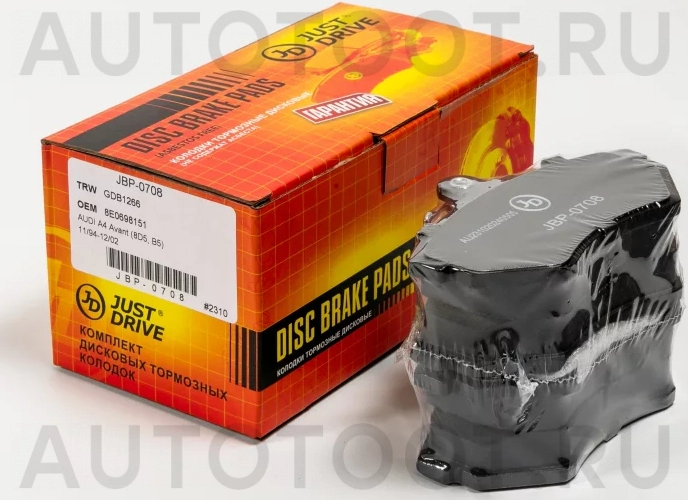 Колодки тормозные дисковые передние GDB1266 - Артикул JBP0708 - Производитель Just Drive - Фото, Отзывы, Цены