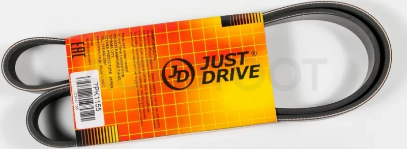 Ремень поликлиновый JD - Артикул 7PK1155 - Производитель Just Drive - Фото, Отзывы, Цены