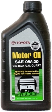0W-20 масло моторное синтетическое Motor Oil (SN) 1л - Артикул 002790WQTE6S - Производитель Toyota - Фото, Отзывы, Цены