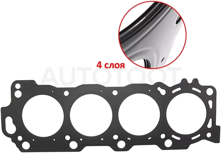 Прокладка ГБЦ CROWN/MAJESTA/GS30/35/43/460/LS430 3UZFE RH 00