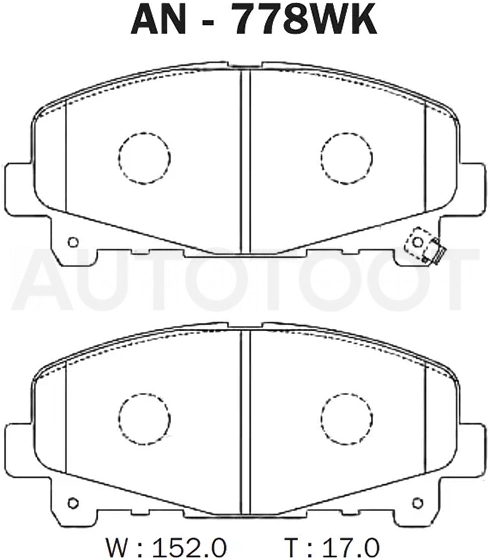Колодки тормозные (Спереди) Honda Accord 08-13 / Acura TLX 14-16