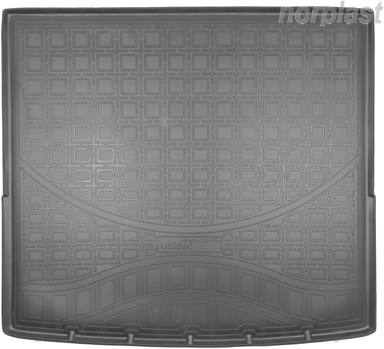Коврик в багажник NORPLAST, черный, полиуретан -  для BMW X1
