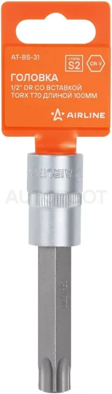 Головка торцевая 1/2" со вставкой TORX T70, L=100мм