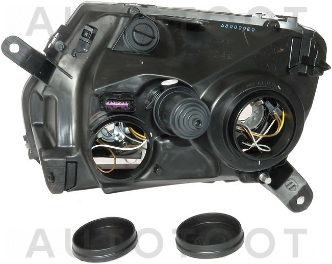 Фара правая (под корректор, внутри черная) -  для RENAULT DUSTER