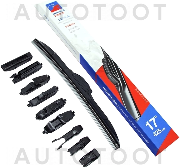 Щетка стеклоочистителя гибридная 425мм (17") DOUBLE FORCE - Артикул DFHY17 - Производитель Double Force - Фото, Отзывы, Цены