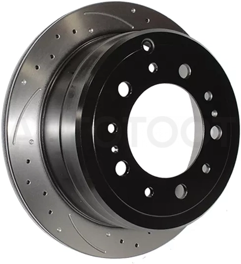 Комплект дисков тормозных зад перфорированные TOYOTA LAND CRUISER 100 98